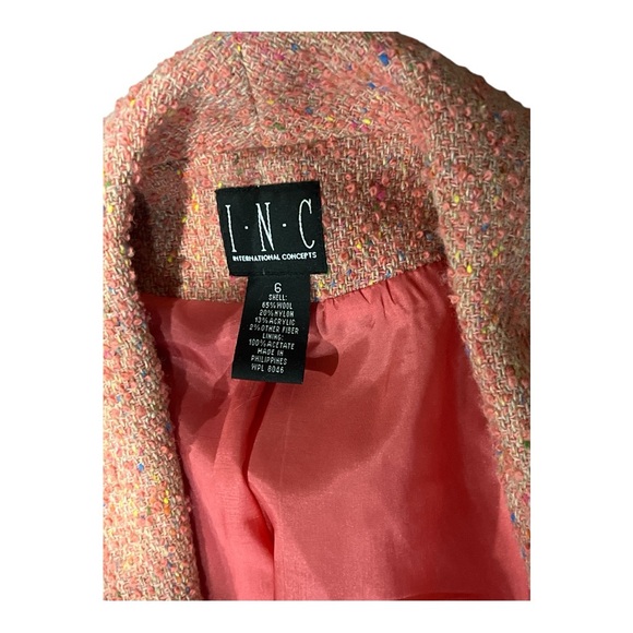 INC International Concepts Wool Blend Two Piece Suit Jacket Size 6, Skirt 8. - Picture 9 of 9